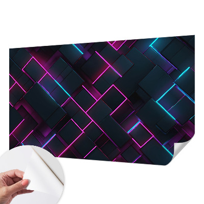 Samolepilna fototapeta z motivom neonske geometrije