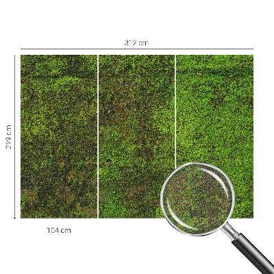 Samolepilna fototapeta za dnevno sobo Zelena preproga