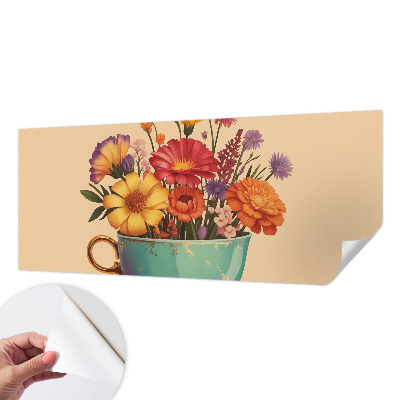 3D fototapeta z motivom barvitega šopka