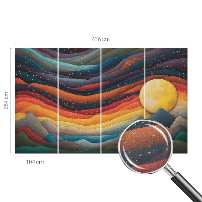 Samolepilna fototapeta Barvite gore