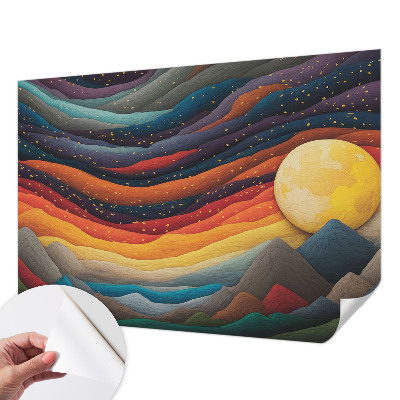 Samolepilna fototapeta Barvite gore