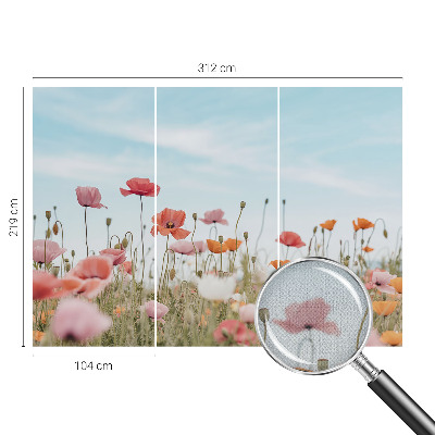 Otroška fototapeta z motivom makovega cveta