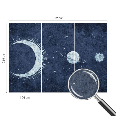 Samolepilna fototapeta za spalnico z motivom zvezd