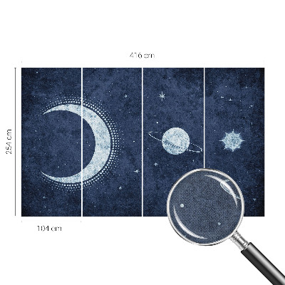 Samolepilna fototapeta za spalnico Motiv zvezde