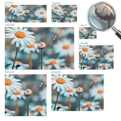 Samolepilna fototapeta z motivom kamilične poslastice