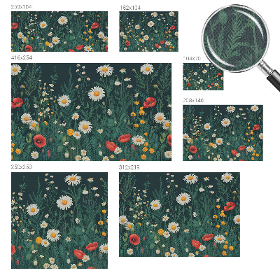 Samolepilna fototapeta za spalnico Divje rože