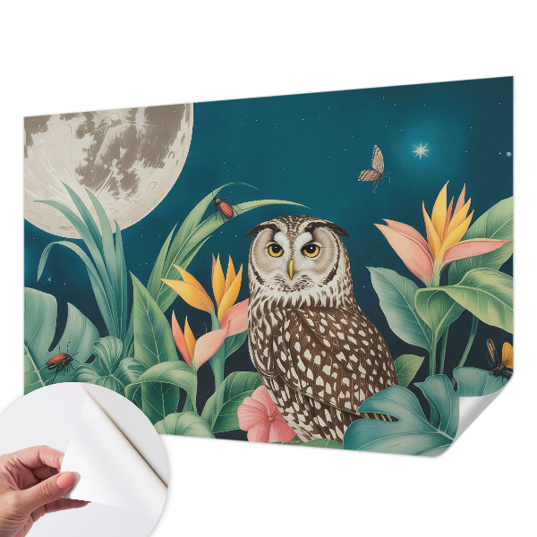 Fototapeta za otroško sobo z motivom luninega safarija