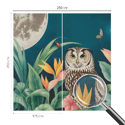 Fototapeta za otroško sobo z motivom luninega safarija