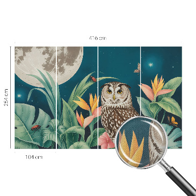 Fototapeta za otroško sobo z motivom luninega safarija