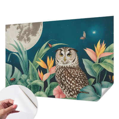 Fototapeta za otroško sobo z motivom luninega safarija