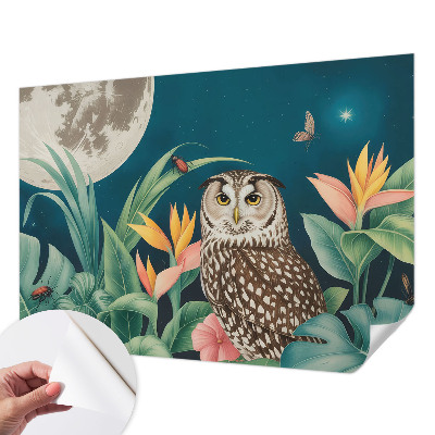 Fototapeta za otroško sobo z motivom luninega safarija