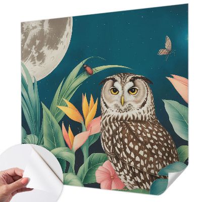 Fototapeta za otroško sobo z motivom luninega safarija