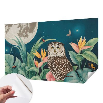 Fototapeta za otroško sobo z motivom luninega safarija