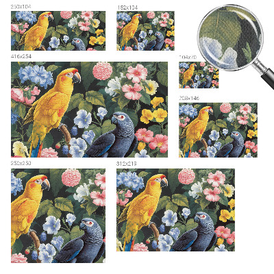 Samolepilna fototapeta za spalnico Eksotične ptice