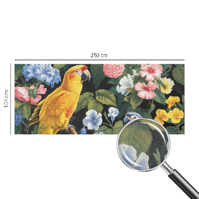 Samolepilna fototapeta za spalnico z motivom eksotičnih ptic