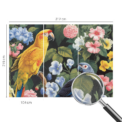 Samolepilna fototapeta za spalnico Eksotične ptice