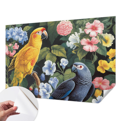 Samolepilna fototapeta za spalnico Eksotične ptice