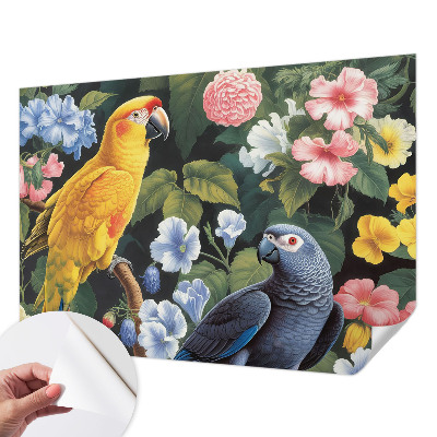 Samolepilna fototapeta za spalnico Eksotične ptice