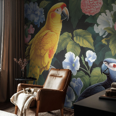 Samolepilna fototapeta za spalnico Eksotične ptice