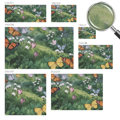 Fototapeta za otroško sobo Metulji na travniku