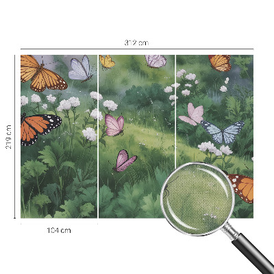 Fototapeta za otroško sobo Metulji na travniku