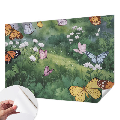 Fototapeta za otroško sobo Metulji na travniku