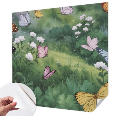 Fototapeta za otroško sobo Metulji na travniku