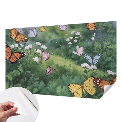 Fototapeta za otroško sobo Metulji na travniku