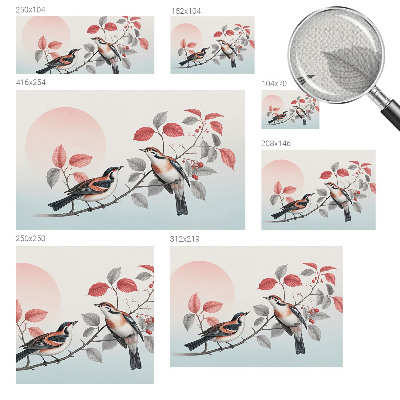 3D fototapeta Sedeče ptice