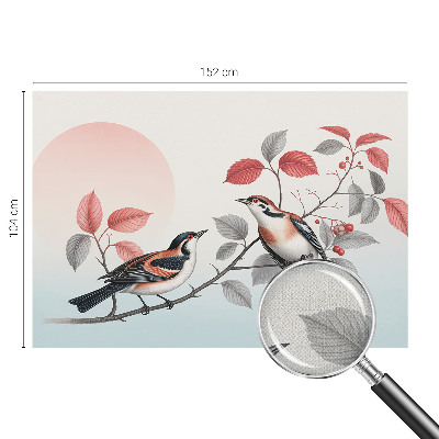 3D fototapeta z motivom sedečih ptic