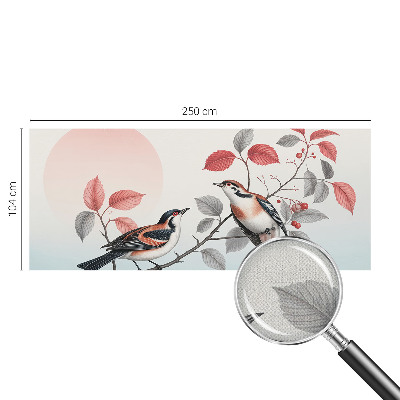 3D fototapeta z motivom sedečih ptic