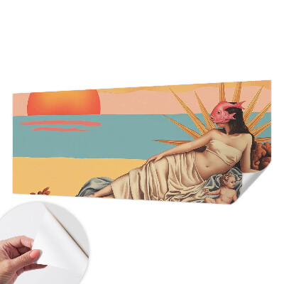 Otroška fototapeta z motivom zahoda nadrealizma