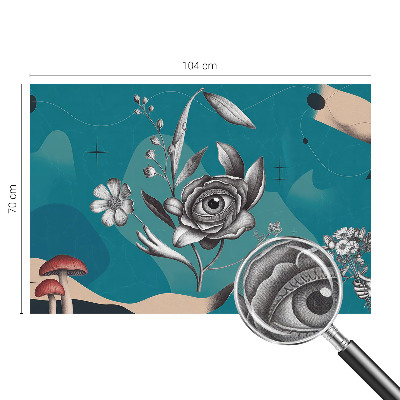 3D fototapeta z motivom cvetličnega očesa