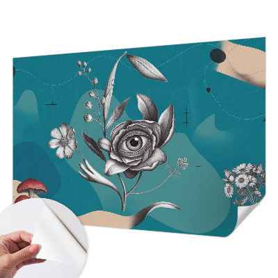 3D fototapeta z motivom cvetličnega očesa