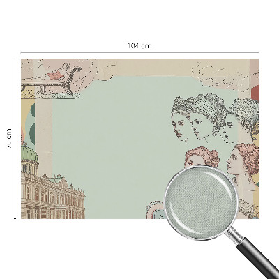 Samolepilna fototapeta za spalnico Klasični kolaž