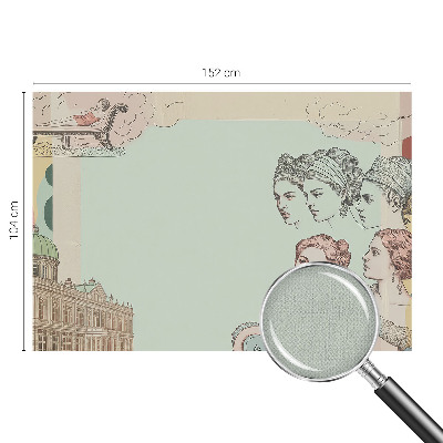 Samolepilna fototapeta za spalnico Klasični kolaž