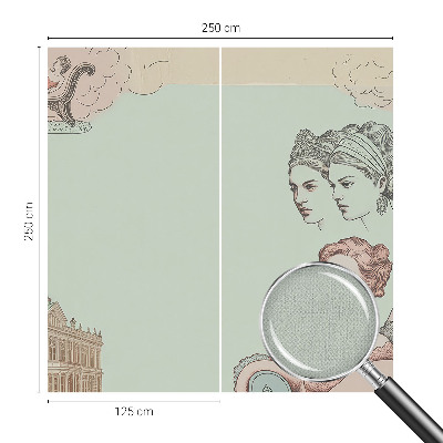 Samolepilna fototapeta za spalnico Klasični kolaž