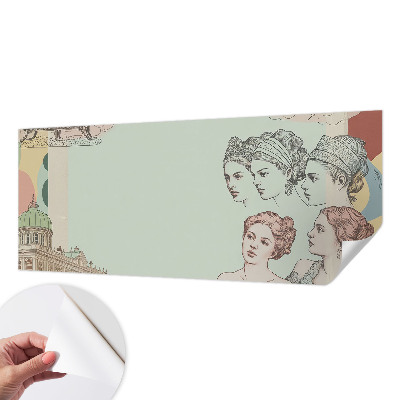 Samolepilna fototapeta za spalnico Klasični kolaž