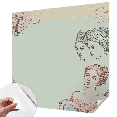 Samolepilna fototapeta za spalnico Klasični kolaž