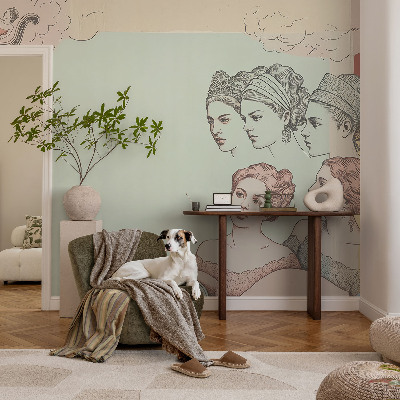 Samolepilna fototapeta za spalnico Klasični kolaž