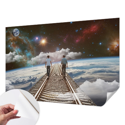 Samolepilna fototapeta z motivom vesoljskega potovanja