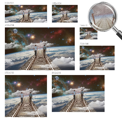 Samolepilna fototapeta z motivom vesoljskega potovanja