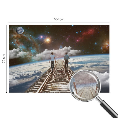 Samolepilna fototapeta z motivom vesoljskega potovanja