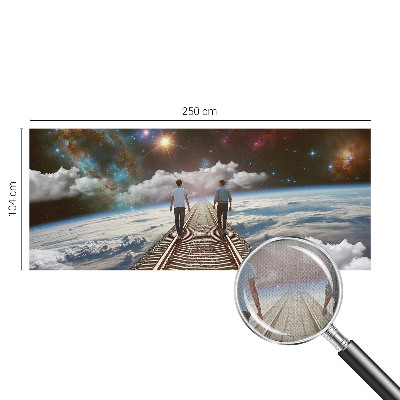 Samolepilna fototapeta z motivom vesoljskega potovanja
