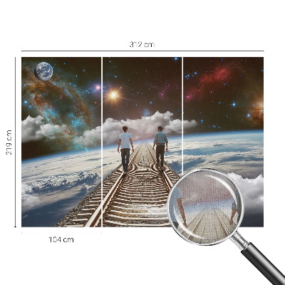 Samolepilna fototapeta z motivom vesoljskega potovanja