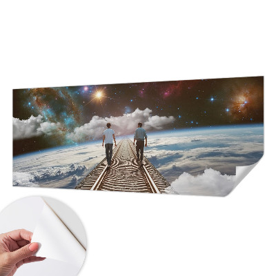 Samolepilna fototapeta z motivom vesoljskega potovanja