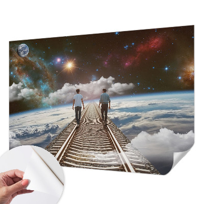 Samolepilna fototapeta z motivom vesoljskega potovanja