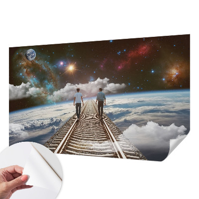 Samolepilna fototapeta z motivom vesoljskega potovanja