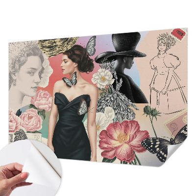 3D fototapeta Rože in portreti