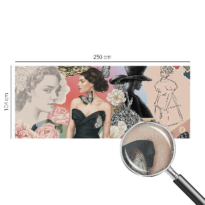 3D fototapeta Rože in portreti